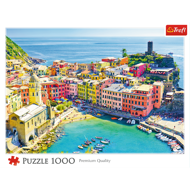 Trefl, Malownicze miasteczko Vernazza, Liguria, Włochy, puzzle, 1000 elementów