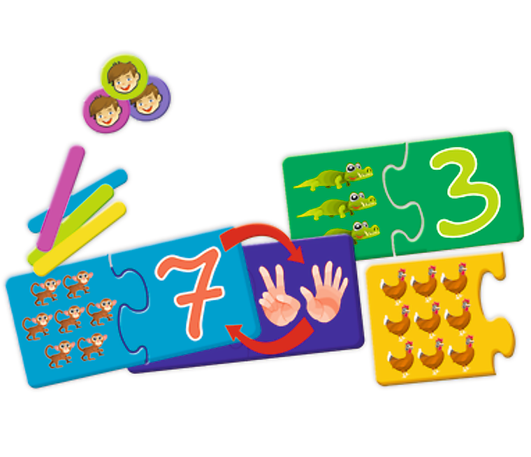 Trefl, Mały odkrywca, Cyferki, gra edukacyjna