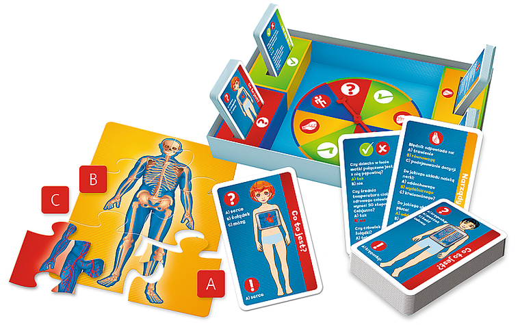 Trefl, Mały Odkrywca idzie do szkoły. Ciało człowieka, gra edukacyjna