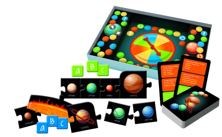 Trefl, Mały odkrywca idzie do szkoły. Wszechświat, gra edukacyjna