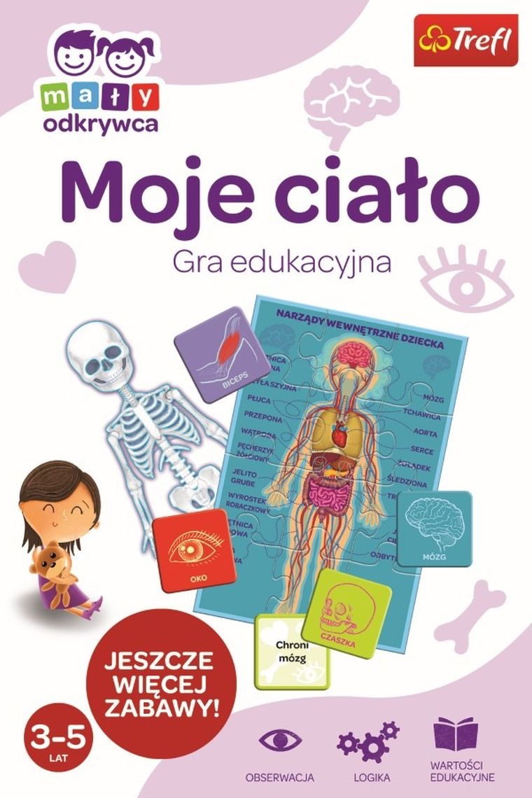 Trefl, Mały Odkrywca, Moje ciało, gra edukacyjna