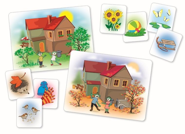 Trefl, Mały odkrywca, Pory roku, gra edukacyjna