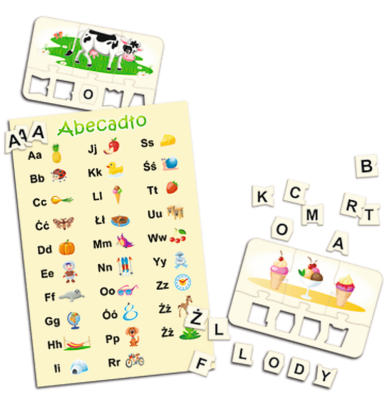 Trefl, Mały odkrywca, Tworzymy słowa, gra edukacyjna