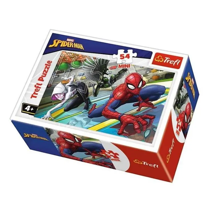 Trefl, Mini, Czas na Spider-Mana, puzzle, 54 elementy