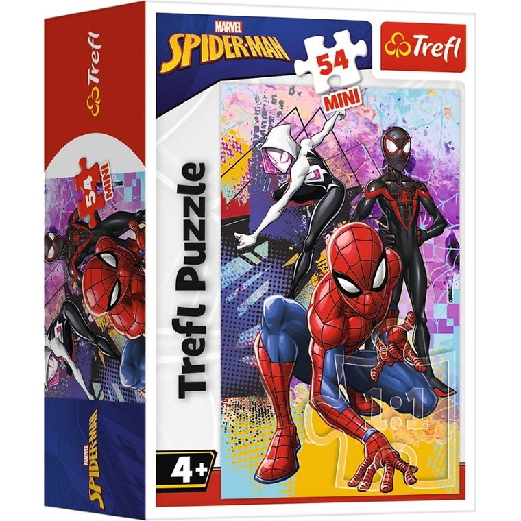 Trefl, Mini, Spider-Man, Zwinność i odwaga, puzzle, 54 elementy
