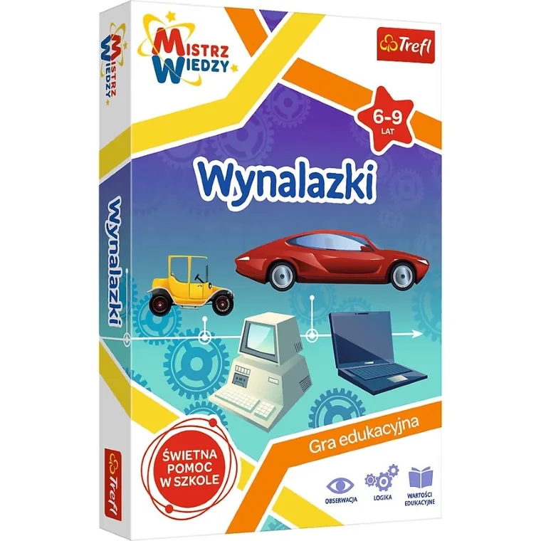 Trefl, Mistrz Wiedzy, Wynalazki + Ciało człowieka, gry edukacyjne, zestaw promocyjny