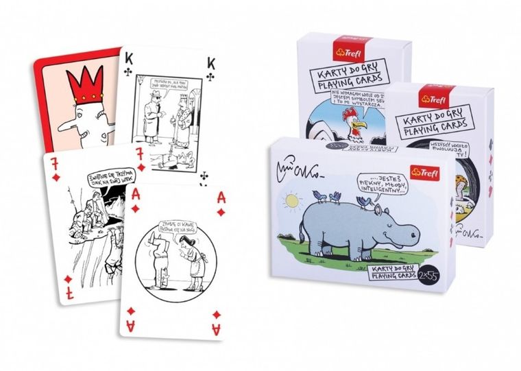 Trefl, Mleczko, karty do gry, 2 x 55