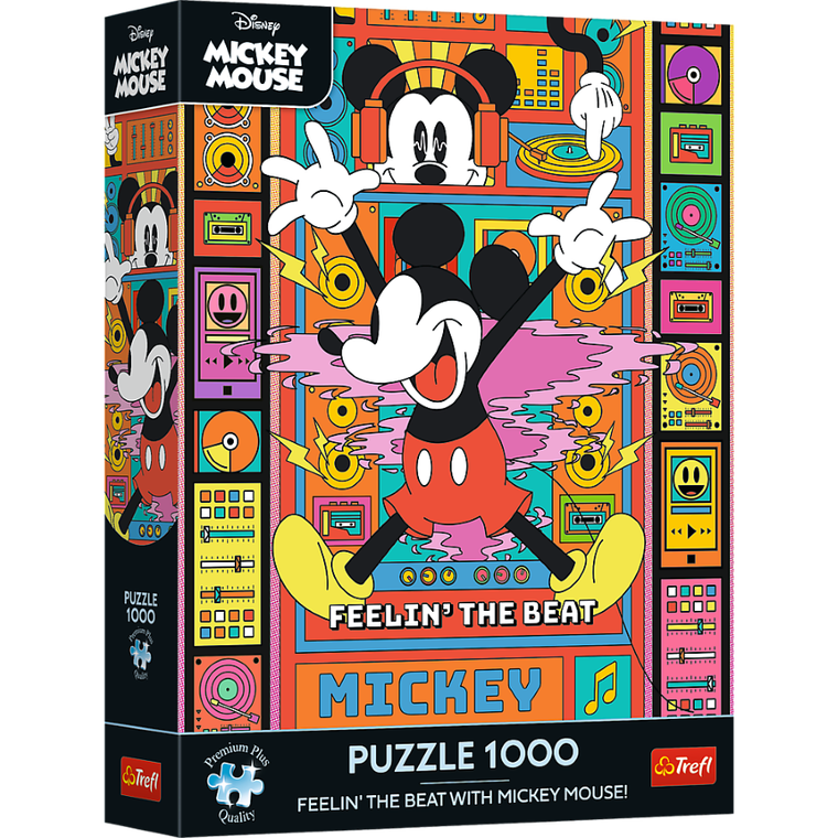 Trefl, Myszka Miki i przyjaciele, Czuj rytm z Mikim! puzzle, 1000 elementów