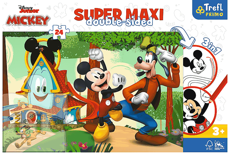 Trefl, Myszka Miki, Wesoły Domek i przyjaciele, puzzle, 24 elementy