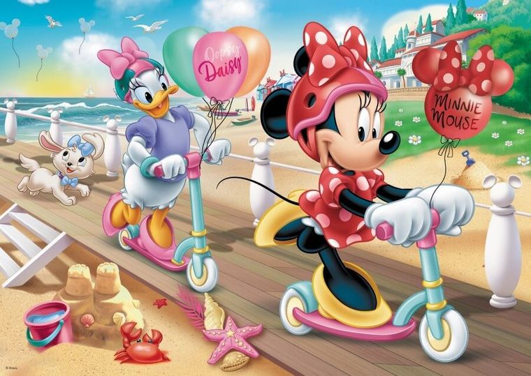 Trefl, Myszka Minnie na plaży, puzzle, 200 elementów