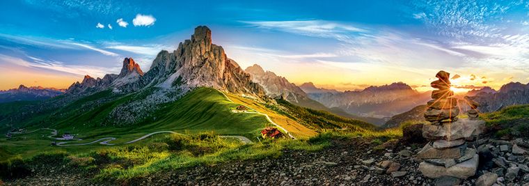 Trefl, Panorama Passo di Giau, Dolomity, puzzle, 1000 elementów