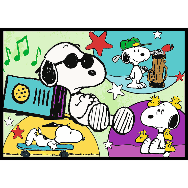 Trefl, Peanuts, Fistaszkowe przygody, puzzle, 4-250 elementów