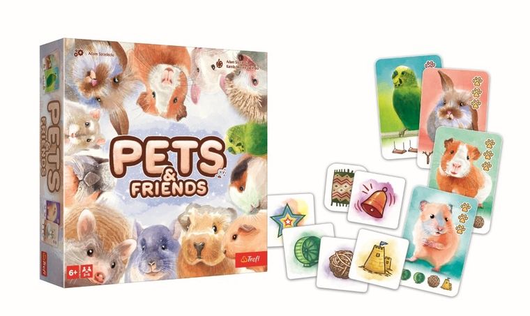 Trefl, Pets & Friends, gra rodzinna karciana