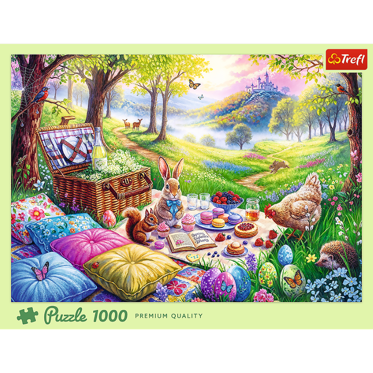 Trefl, Piknik na łące, puzzle, 1000 elementów