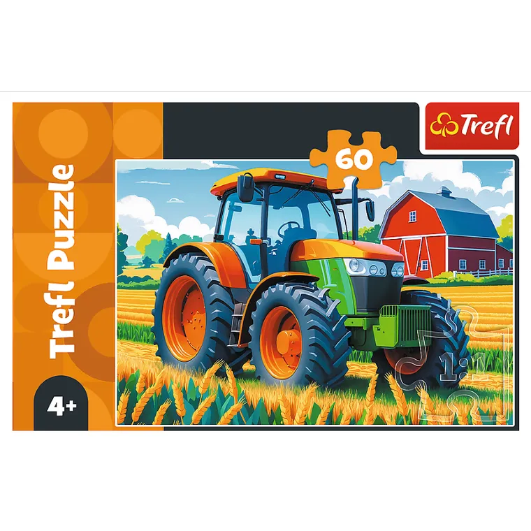 Trefl, Pojazd rolnika, puzzle, 60 elementów