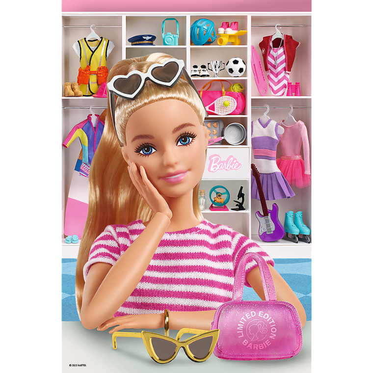 Trefl, Poznaj Barbie, puzzle, 100 elementów