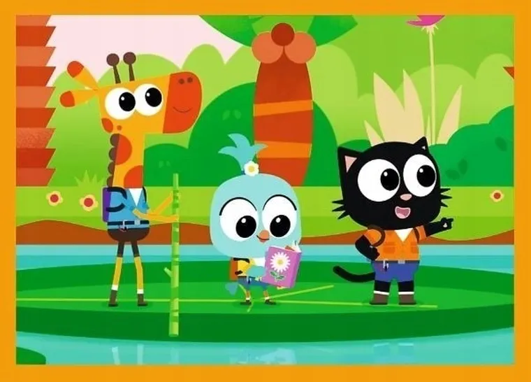 Trefl, Poznaj Milo i jego przyjaciół, puzzle 4w1, 61 elementów