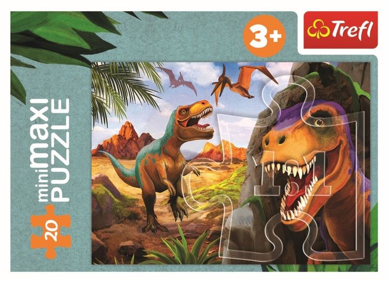 Trefl, Poznaj świat dinozaurów, puzzle, 20 elementów