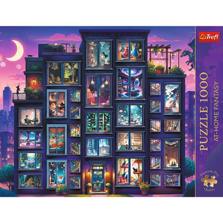 Trefl, Premium Plus, At Home Fantasy, Noc pełna opowieści, puzzle, 1000 elementów