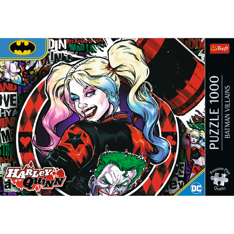 Trefl, Premium Plus, Batman, Harley Quinn, puzzle, 1000 elementów