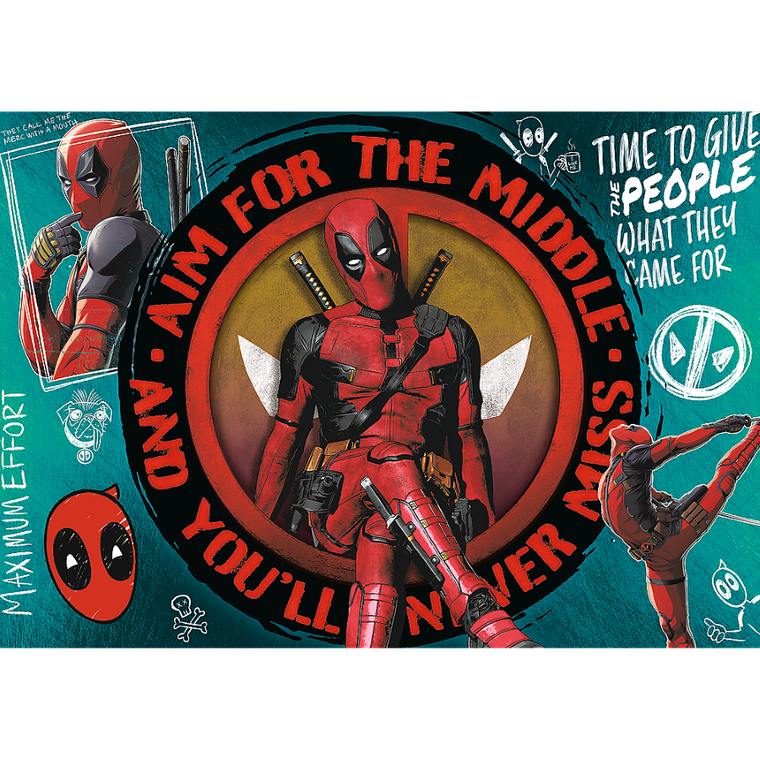 Trefl, Premium Plus, Deadpool & Wolverine, Deadpool, puzzle, 1000 elementów