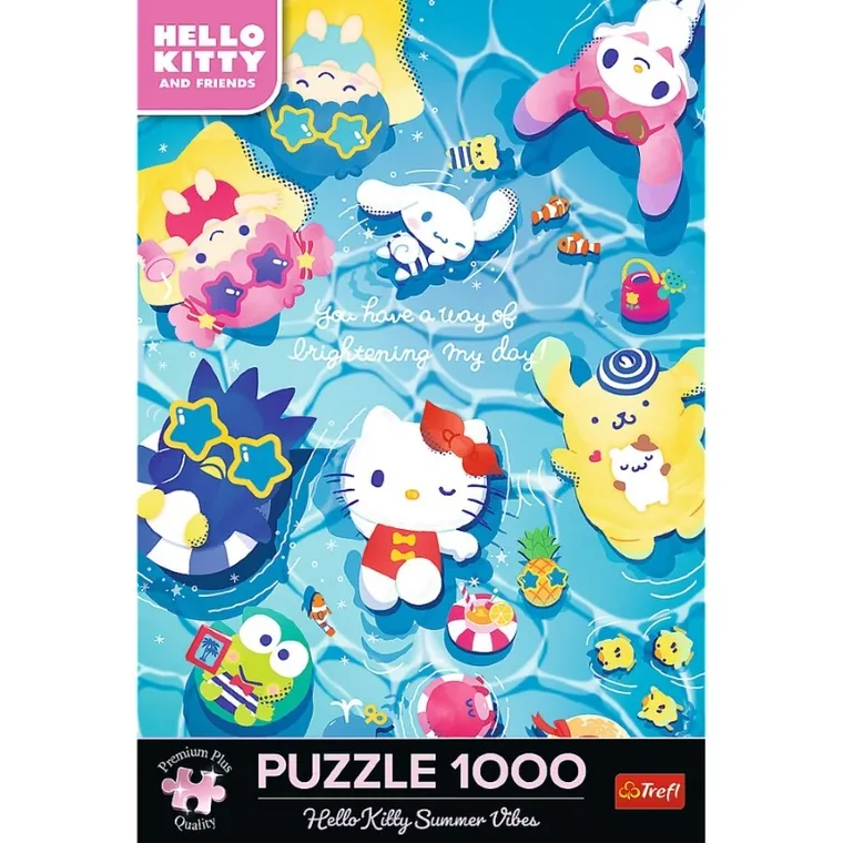 Trefl, Premium Plus, Hello Kitty, Letnie Wibracje, puzzle, 1000 elementów