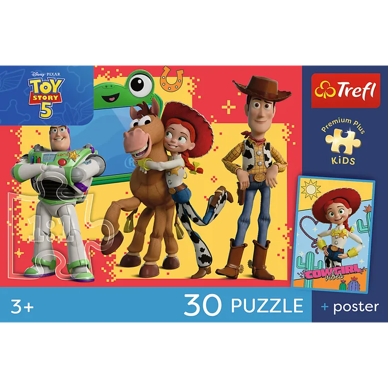Trefl, Premium Plus Kids, Toy Story, Przygody zabawek, puzzle, 30 elementów