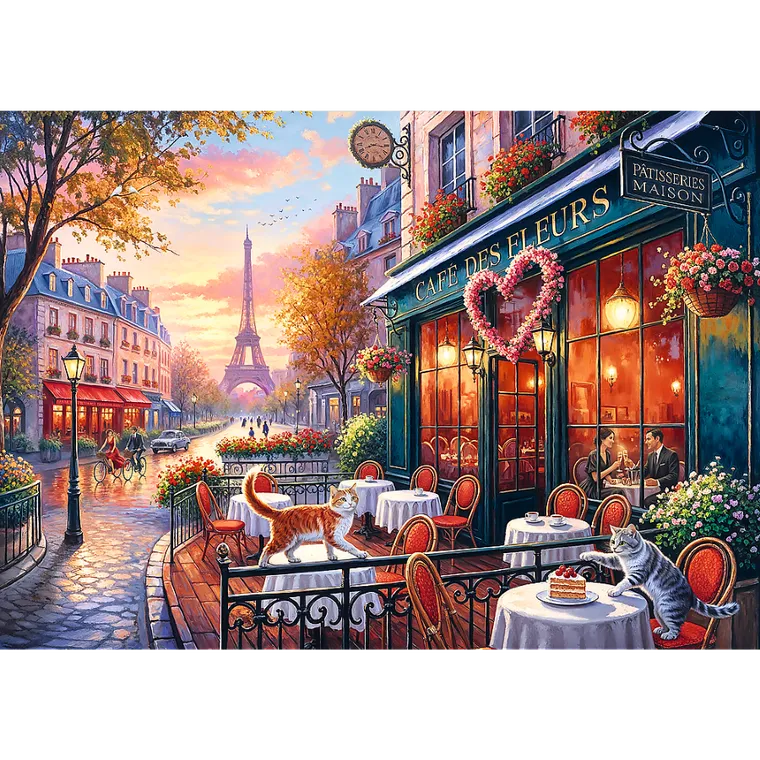 Trefl, Premium Plus, Love Story, Miłość w Paryżu, puzzle, 500 elementów