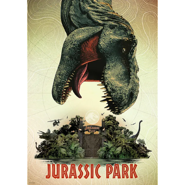 Trefl Premium Plus, Movie Posters, Jurassic Park, puzzle, 1000 elementów