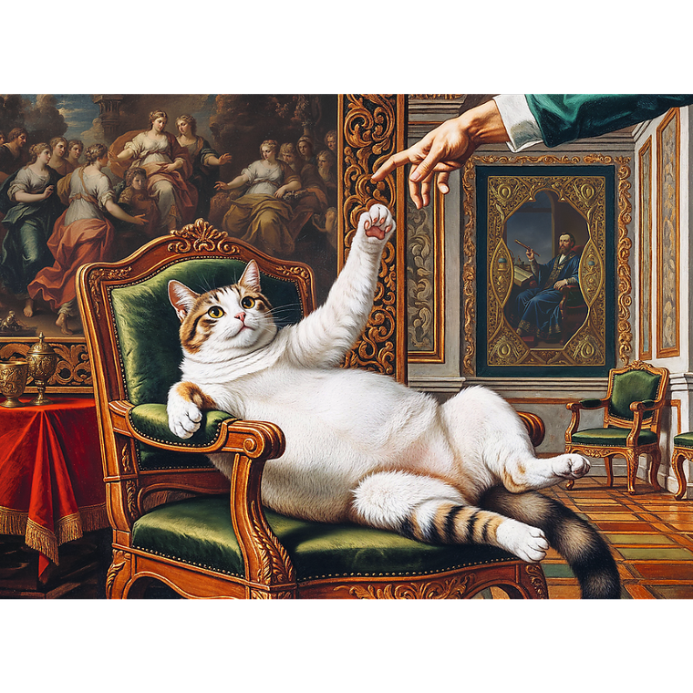 Trefl, Premium Plus, Pets as Art, Jego Puszysta Wysokość, puzzle, 500 elementów