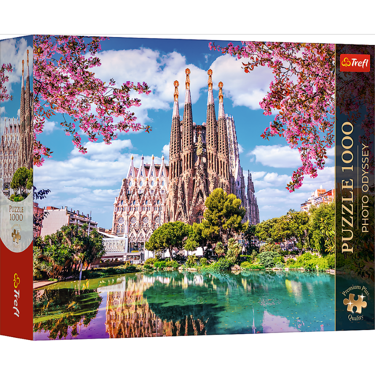 Trefl, Premium Plus, Photo Odyssey, Bazylika Sagrada Família, Barcelona, puzzle, 1000 elementów