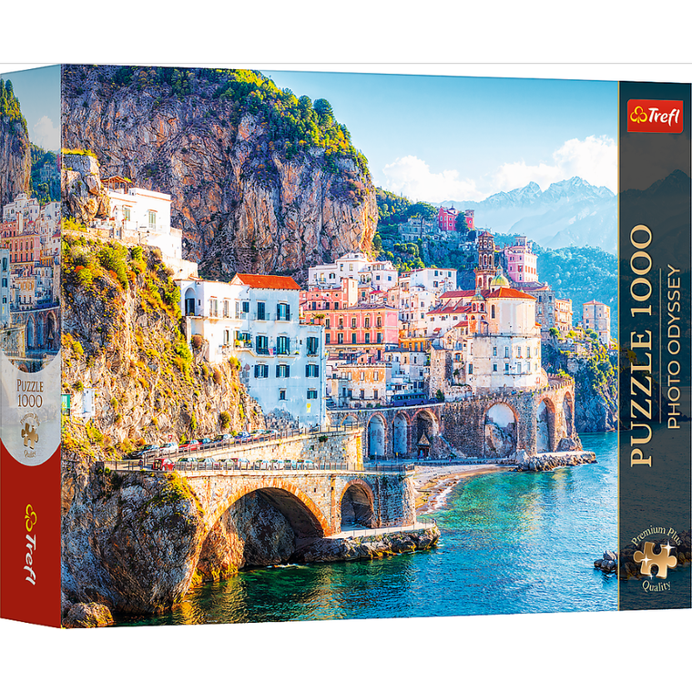 Trefl, Premium Plus, Photo Odyssey, Miasto Amalfi w regionie Kampania, Włochy, puzzle, 1000 elementów