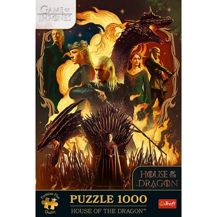 Trefl, Premium Plus, Ród Smoka, puzzle, 1000 elementów