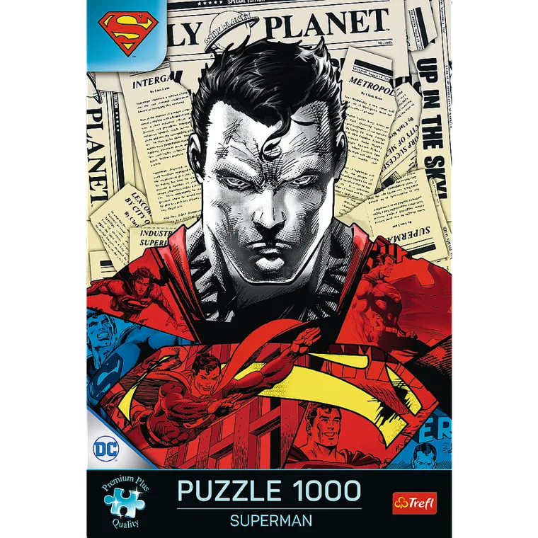 Trefl, Premium Plus, Superman, puzzle, 1000 elementów