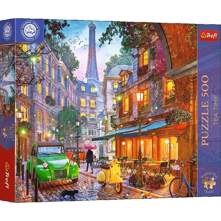 Trefl, Premium Plus, Tea Time, Kawiarnia w Paryżu, puzzle, 500 elementów
