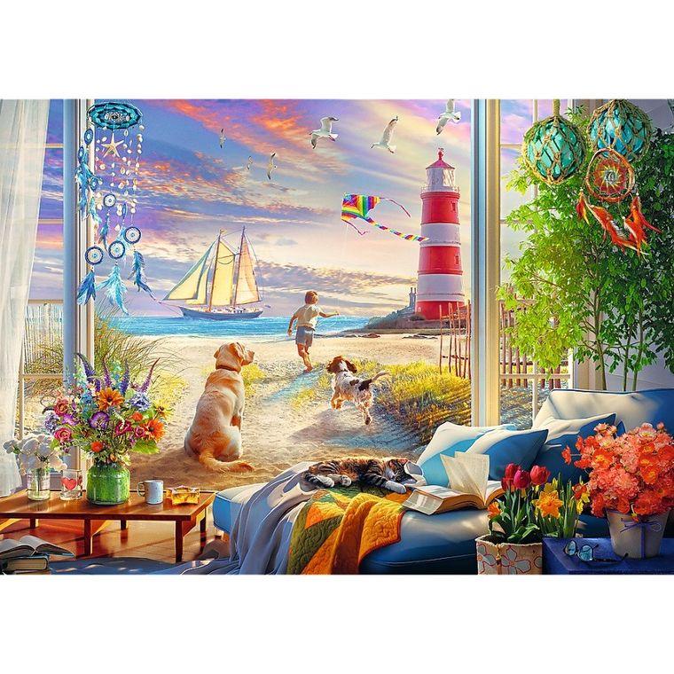 Trefl, Premium Plus, Tea Time, Letnia bryza, puzzle, 1000 elementów