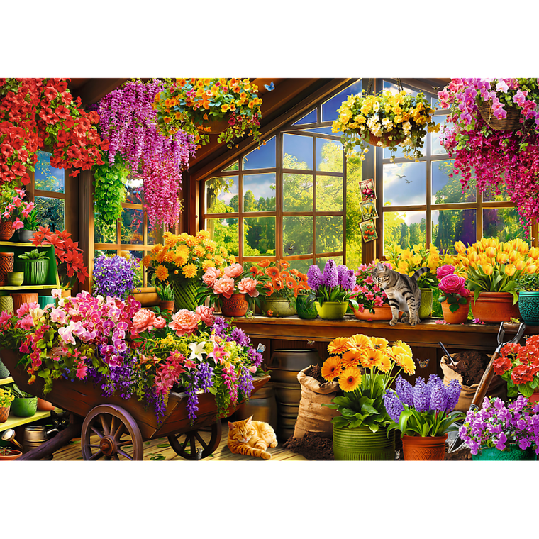 Trefl, Premium Plus, Tea Time, Przygotowania do wiosny, puzzle, 1000 elementów