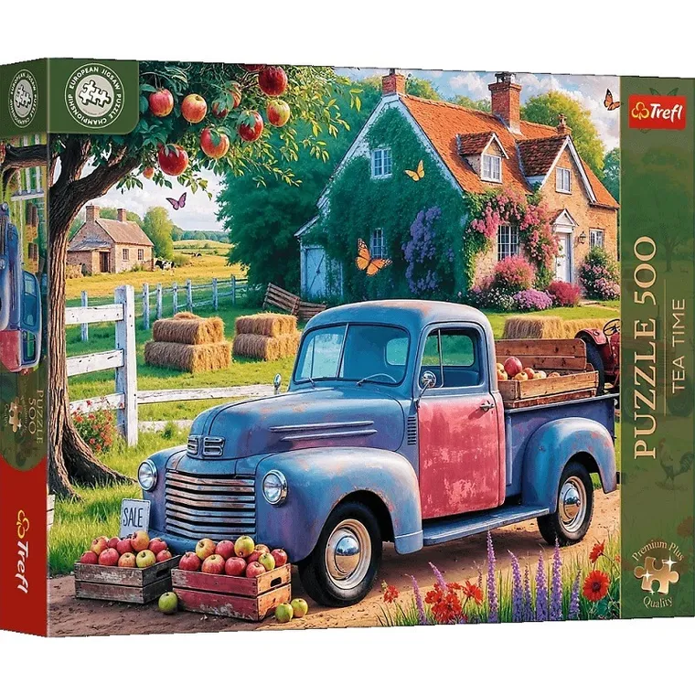 Trefl, Premium Plus, Tea Time, Samochód farmera, puzzle, 500 elementów