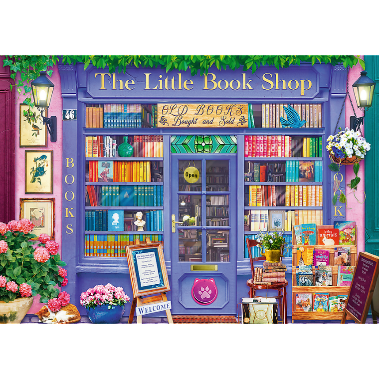 Trefl, Premium Plus, Tea Time, Sklepik z książkami, puzzle, 500 elementów