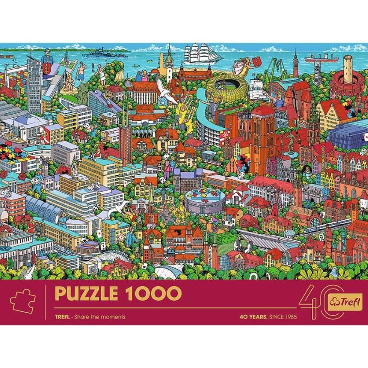 Trefl, Premium Plus, Trójmiasto, puzzle, 1000 elementów