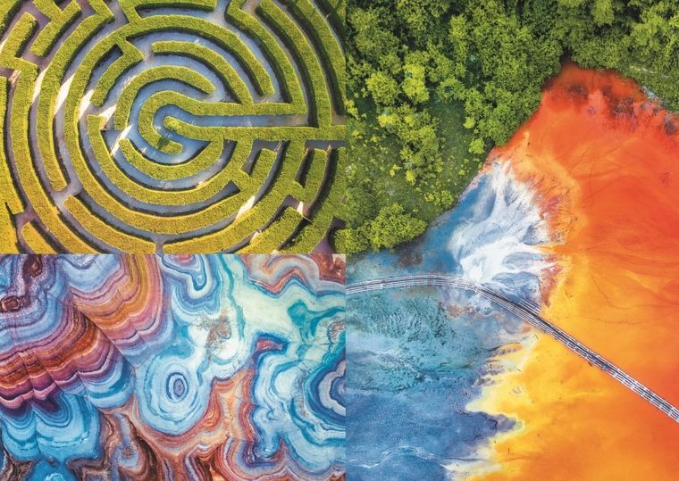 Trefl, Prime UFT, Aerial Mindblow, Maze of Colors, puzzle, 500 elementów