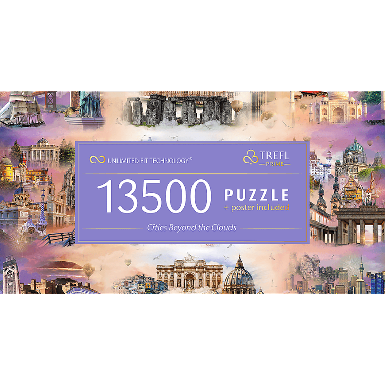 Trefl, Prime UFT, Cities beyond the clouds, puzzle, 13500 elementów