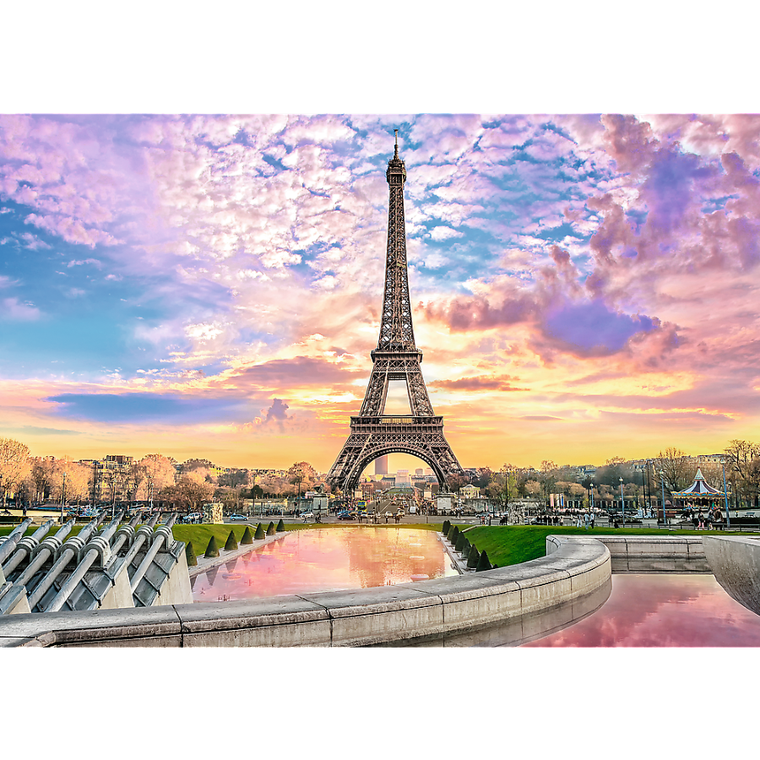 Trefl, Prime UFT, Romantic Sunset: Eiffel Tower, Paris, France, puzzle, 1000 elementów