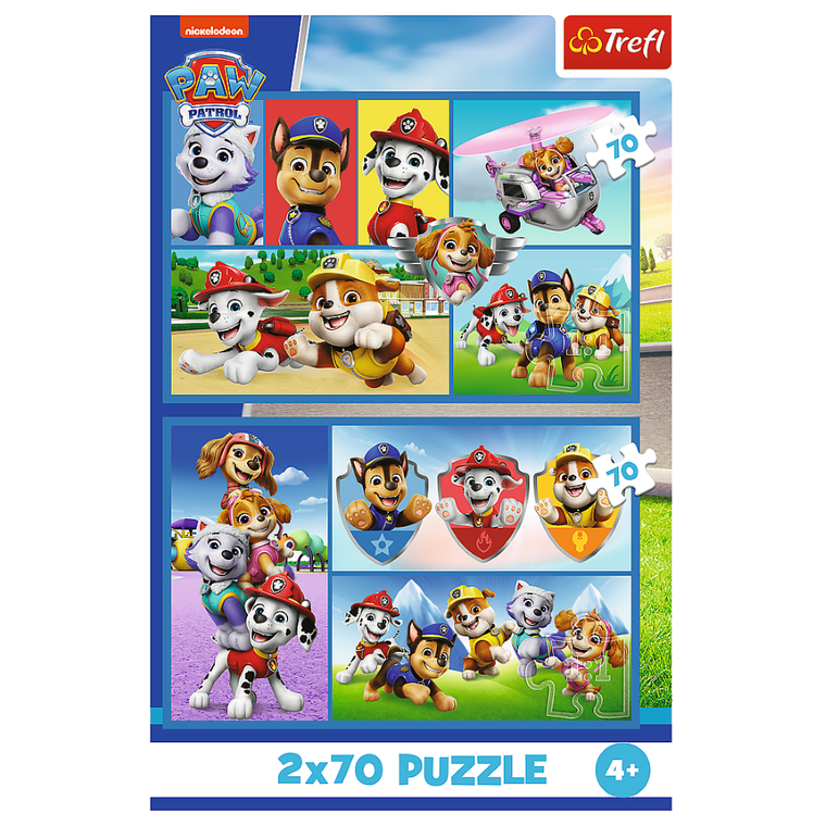 Trefl, Psi Patrol rządzi, puzzle, 2-70 elementów