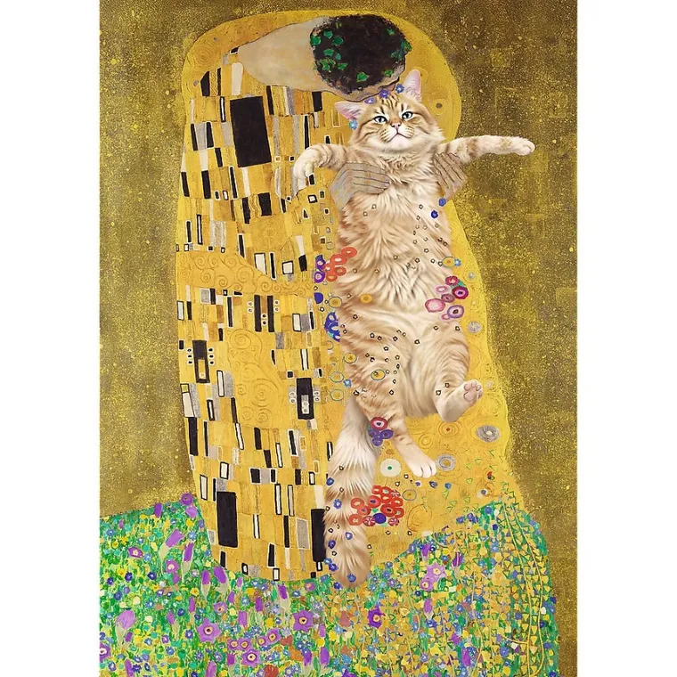 Trefl, Purrfekcyjny Pocałunek, puzzle, 1000 elementów