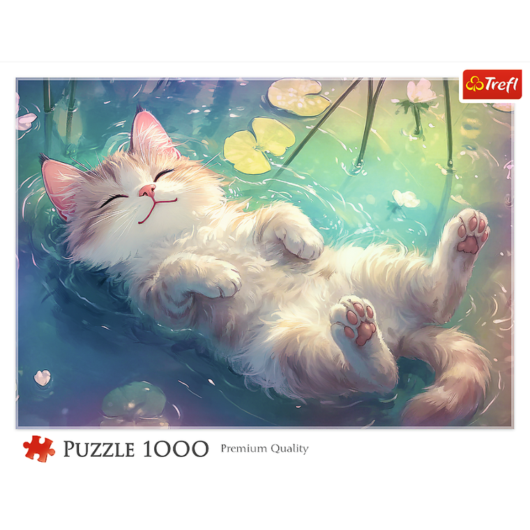 Trefl, Purrfekcyjny relaks, puzzle, 1000 elementów