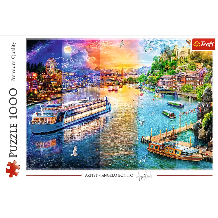 Trefl, Rejs po rzece, puzzle, 1000 elementów