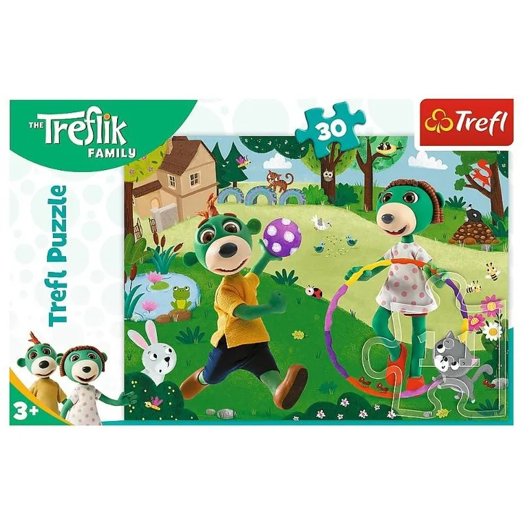 Trefl, Rodzina Treflików, Aktywny dzień, puzzle, 30 elementów