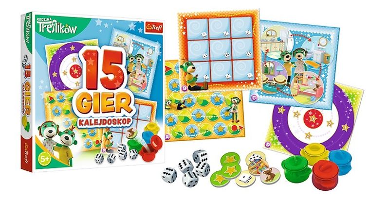 Trefl, Rodzina Treflików, Kalejdoskop, 15 gier familinych