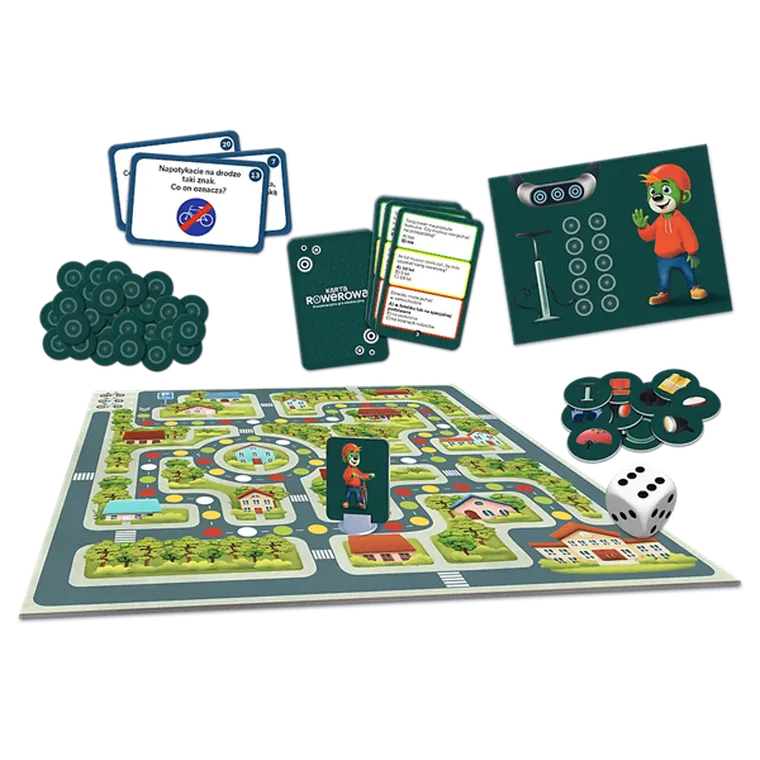Trefl, Rodzina Treflików, Karta Rowerowa, gra edukacyjna